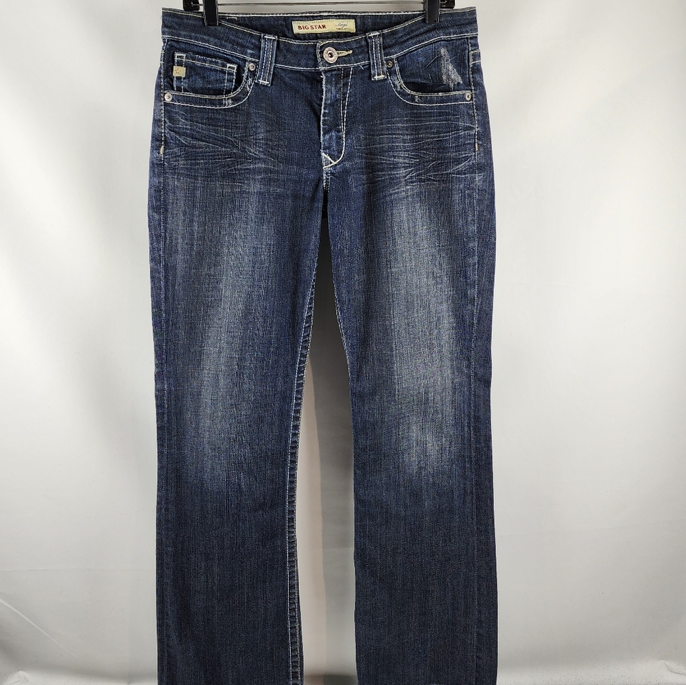 Big Star Jeans Hazel Bootcut Womens 30R Curvy Fit Dark Wash Blue Denim (30x32)